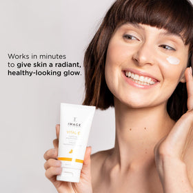 IMAGE Skincare VITAL C Hydrating Enzyme Masque application on skin