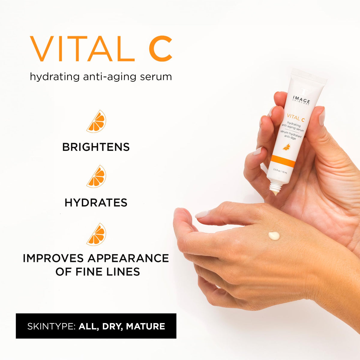 IMAGE Skincare VITAL C Hydrating Serum packaging side view