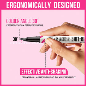 iMethod Curved Eyebrow Pen packaging with red bow detail
