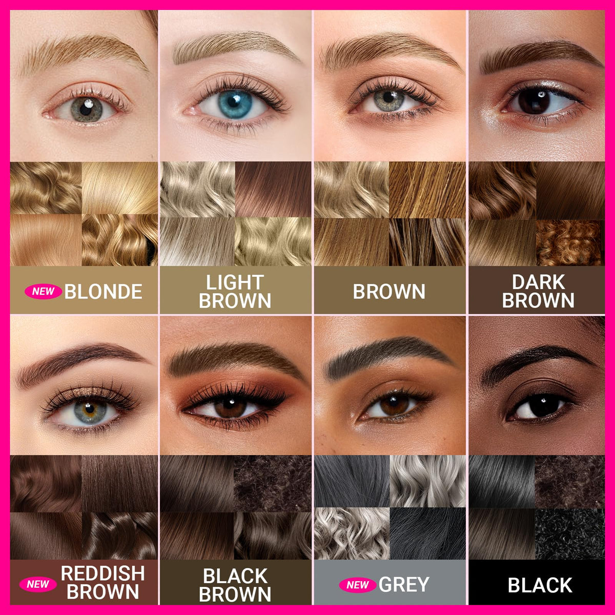 iMethod Curved Eyebrow Pen swatches on skin
