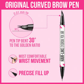 iMethod Curved Eyebrow Pen usage demonstration