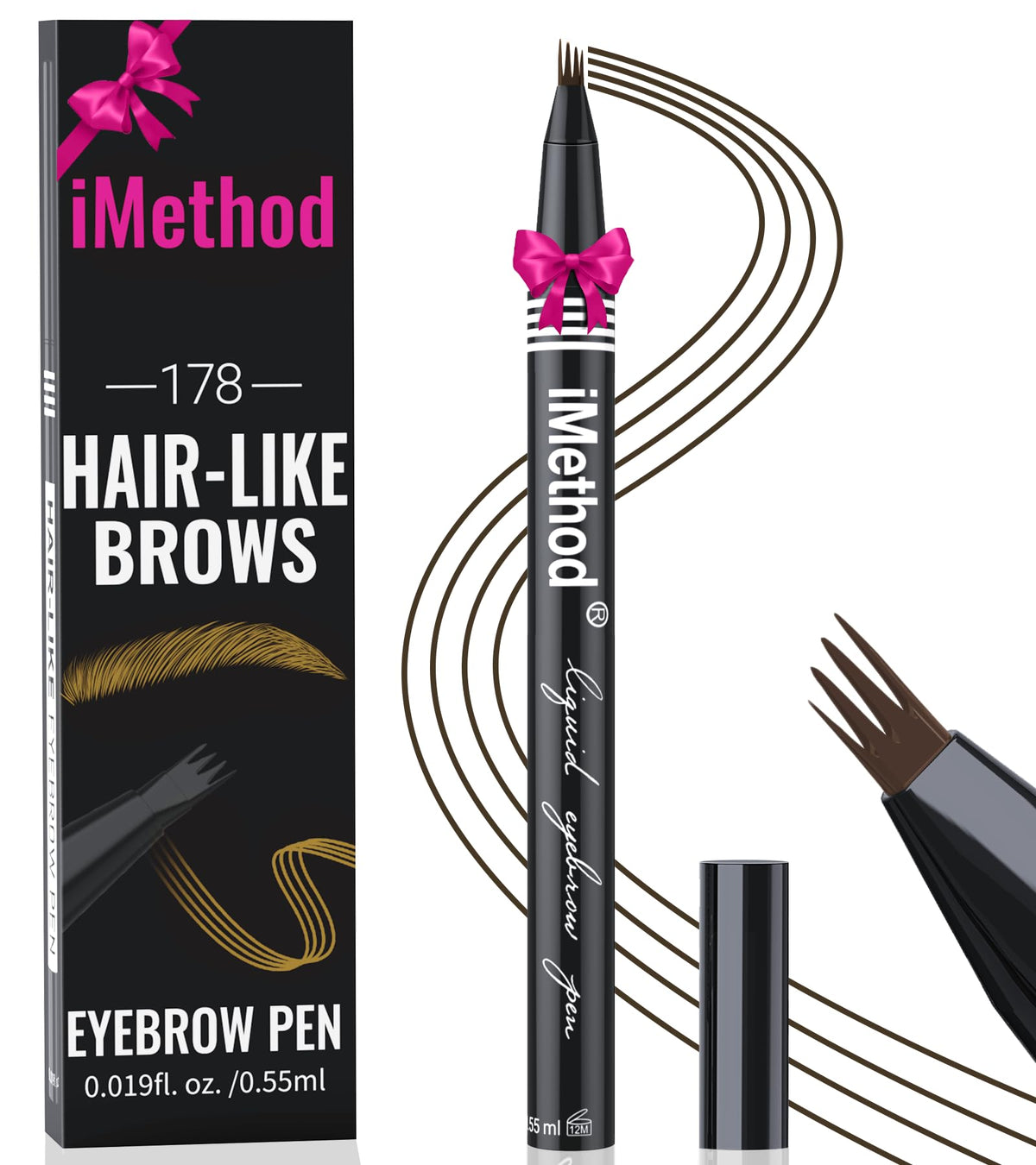 iMethod Eyebrow Pen Dark Brown front view