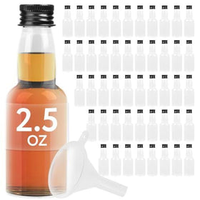 IMPRESA Mini Plastic Bottles 75ml clear front view