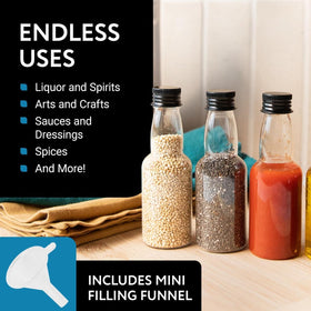 IMPRESA Mini Plastic Bottles 75ml stacked in packaging