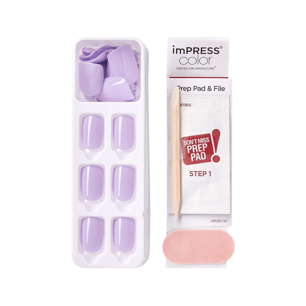 imPRESS Color Press-On Nails Picture Purplect cuticle stick