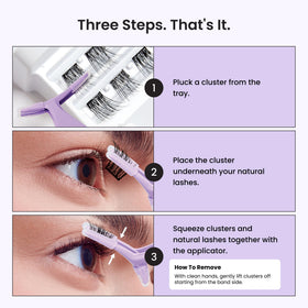 imPRESS Falsies Self Adhesive Eyelashes detailed view of adhesive