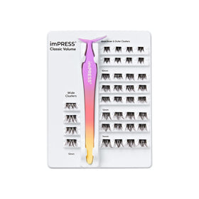 imPRESS Falsies Self Adhesive Eyelashes on model's eyes