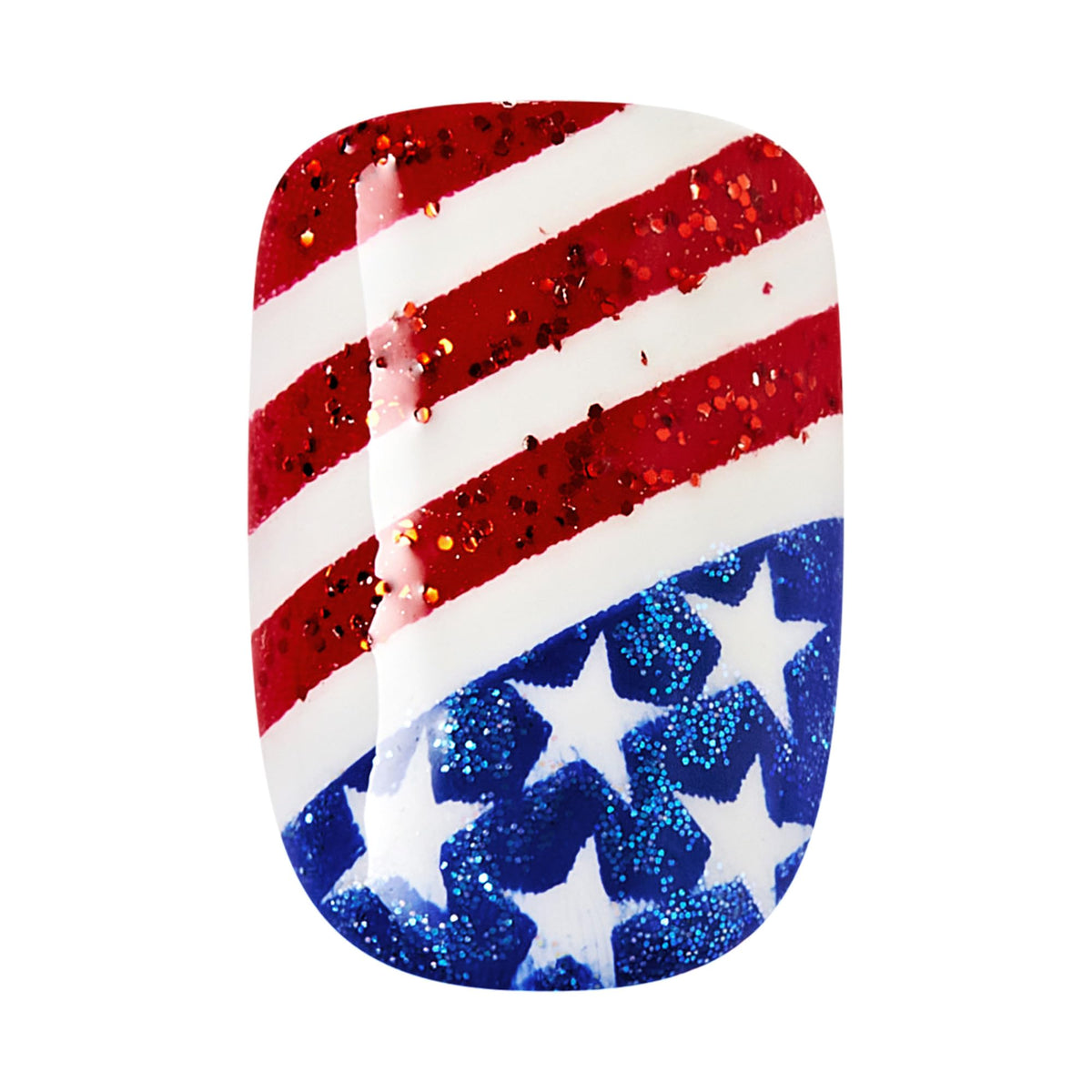 imPRESS Liberty No Glue Press On Nails displayed with mini nail file and manicure stick