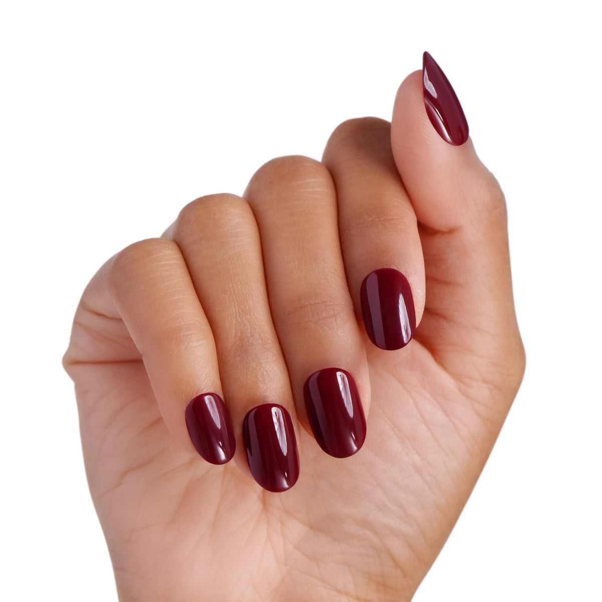 imPRESS No Glue Mani Press On Nails Kit contents including mini file and prep pad