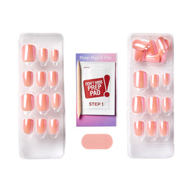 imPRESS No Glue Mani Press On Nails Satellite Pink with mini file