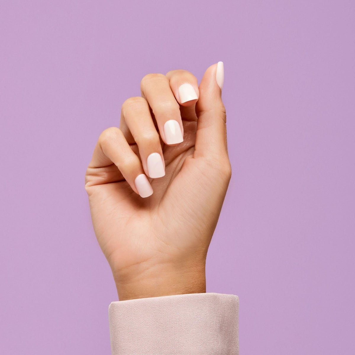 imPRESS Point Pink Press On Nails showing included prep pad and mini file