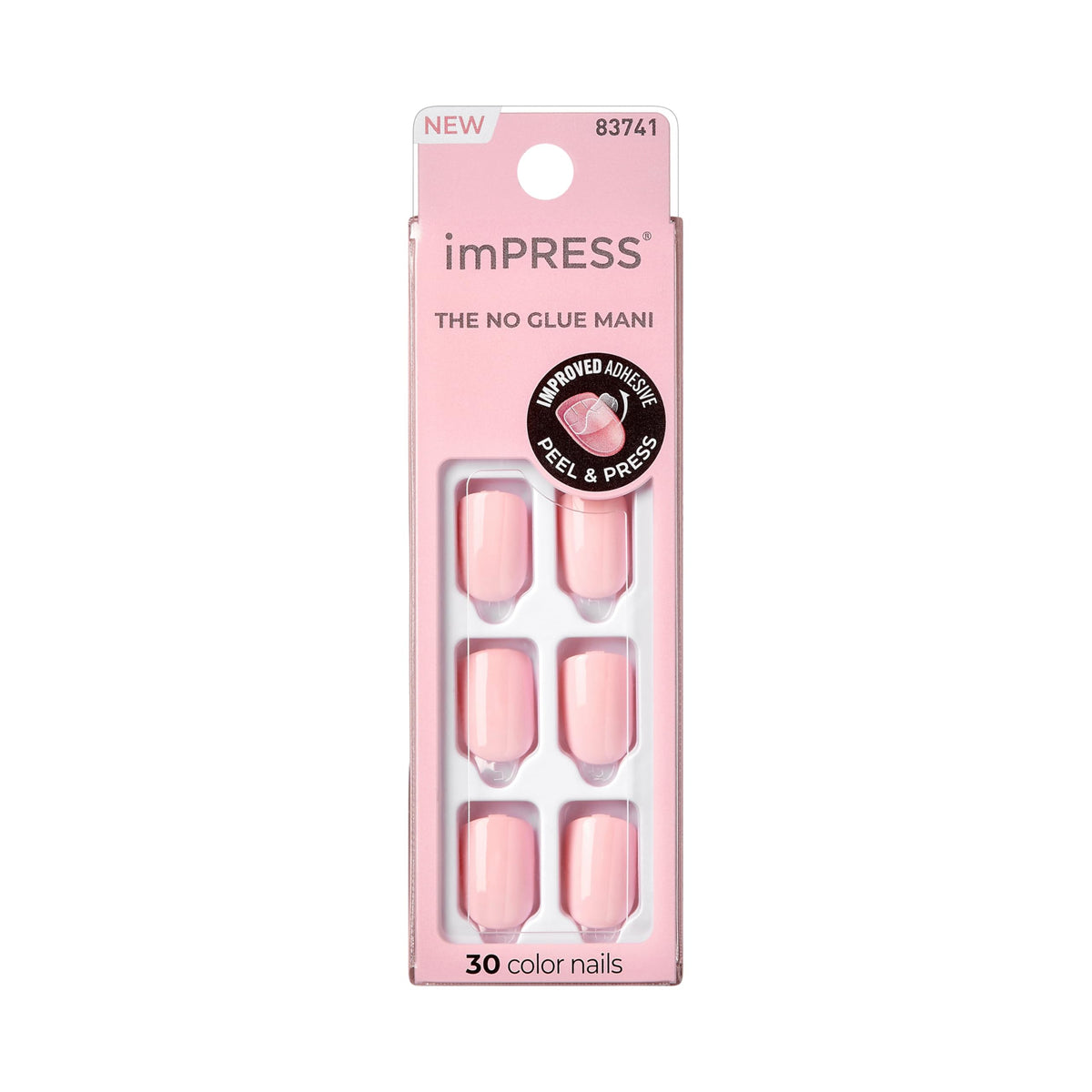 imPRESS Press-On Nails 'Pick Me Pink' front view
