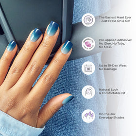 imPRESS Press-On Nails 'Pick Me Pink' on hand