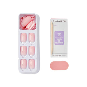 imPRESS Press-On Nails 'Pick Me Pink' with prep pad and file
