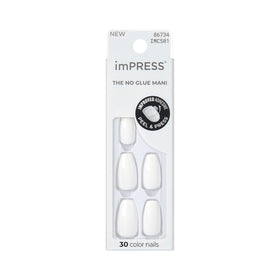 imPRESS Press-On Nails Set ‘Frosting’ front view with 30 nails
