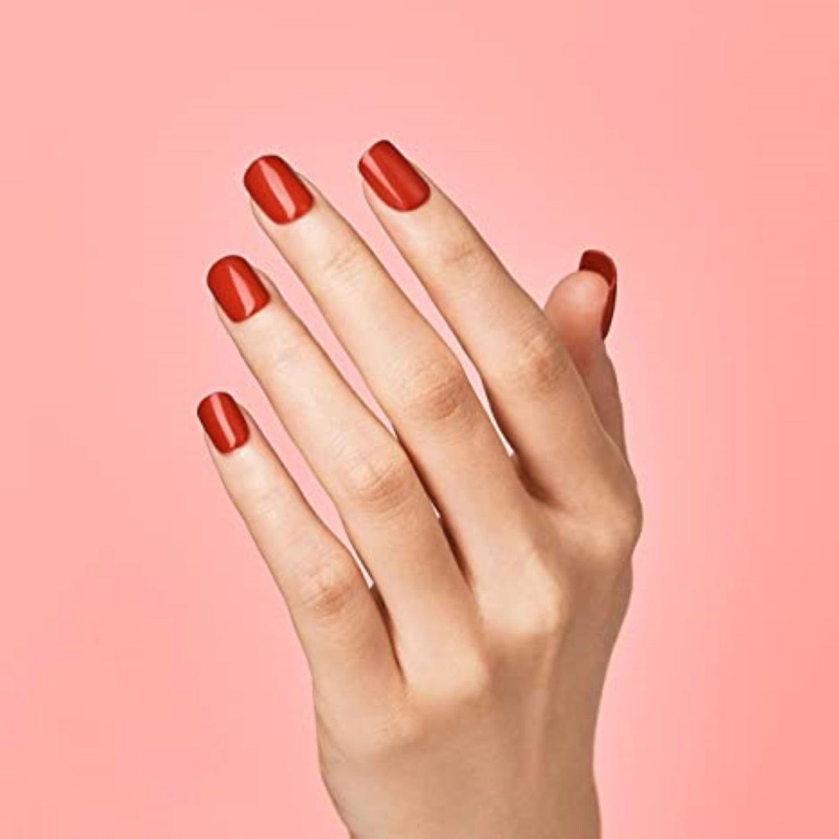 imPRESS Reddy or Not nails showing glossy gel finish