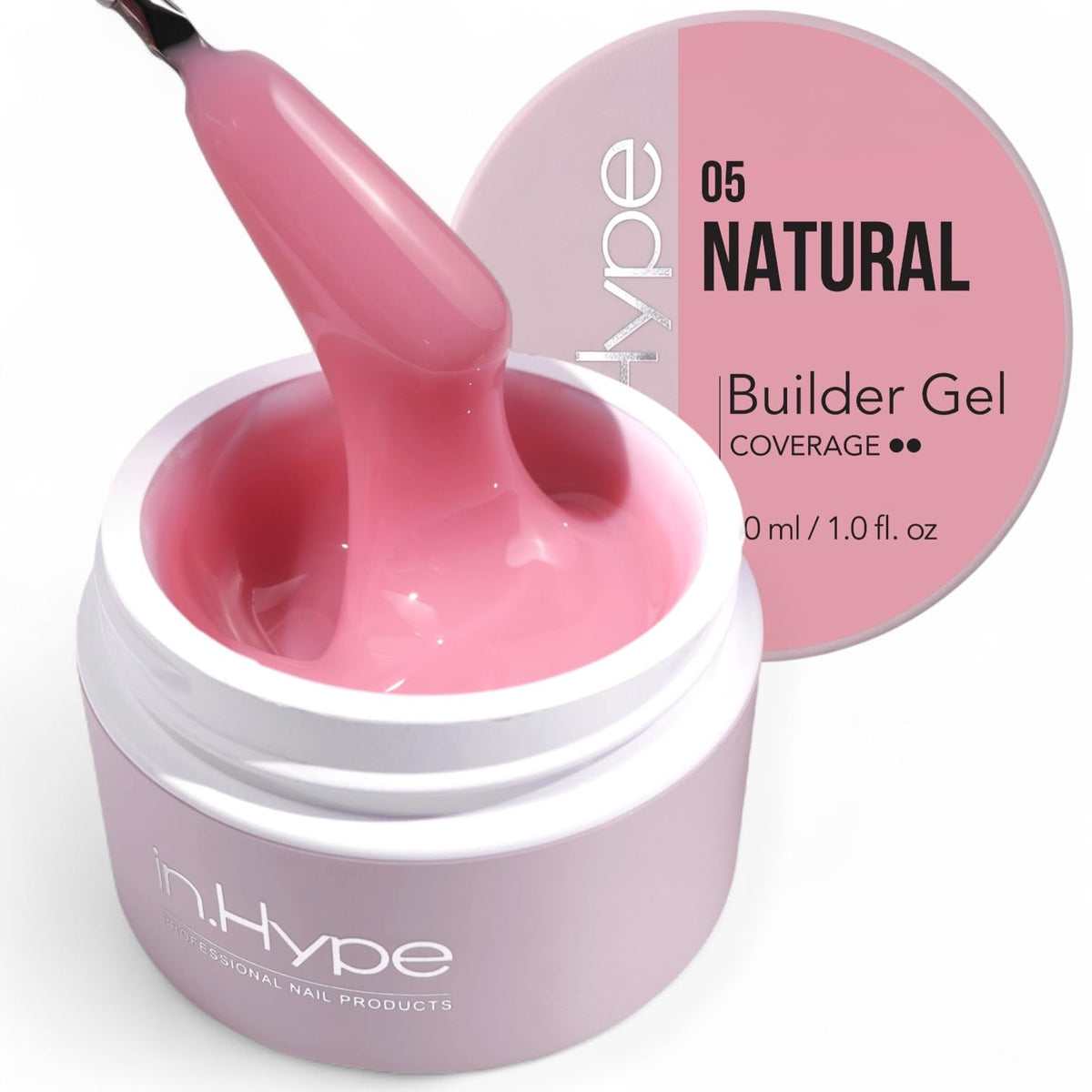 IN.HYPE Hard Builder Gel Natural #5 front view