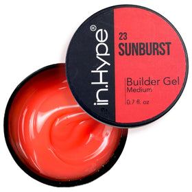 IN.HYPE UV/LED Hard Gel Bright Neon Red 41g front view