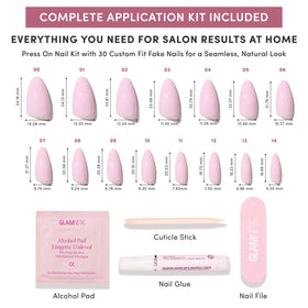Included accessories with Glamnetic Press On Nails kit