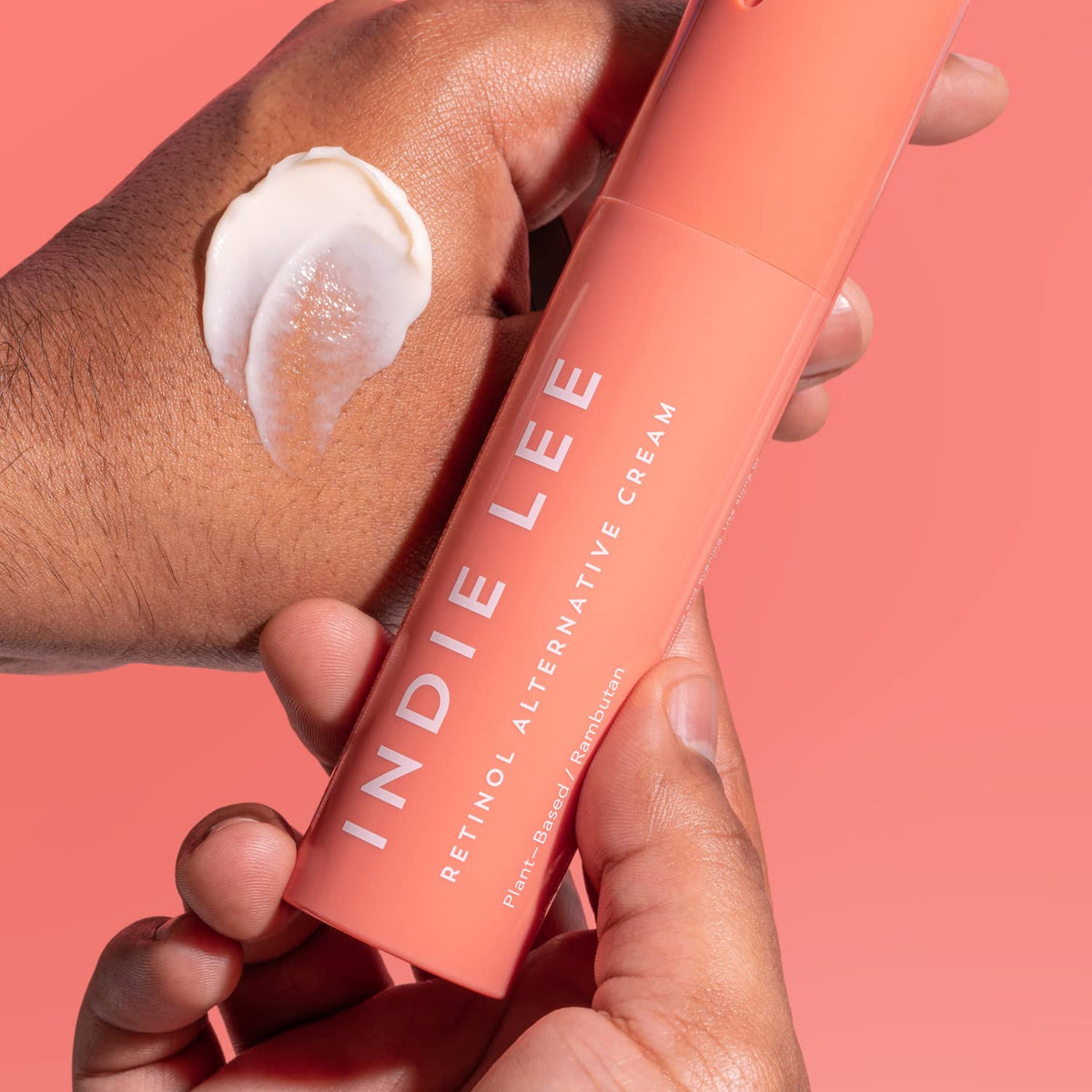 Indie Lee Retinol Alternative Cream 45ml texture on hand