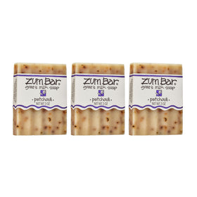 Indigo Wild Goat's Milk Soap Bar in Patchouli scent front view