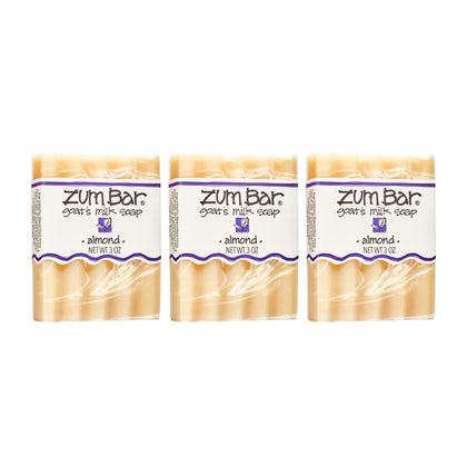 Indigo Wild Zum Goat's Milk Soap Bar Almond scent front view