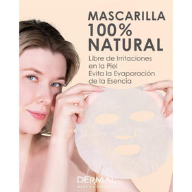 Individual DERMAL sheet mask packaging showcasing Cica essence