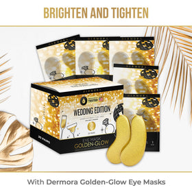 Individual DERMORA Golden Glow Under Eye Patch in use