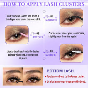 Individual lashes in various lengths from Yaiseiko