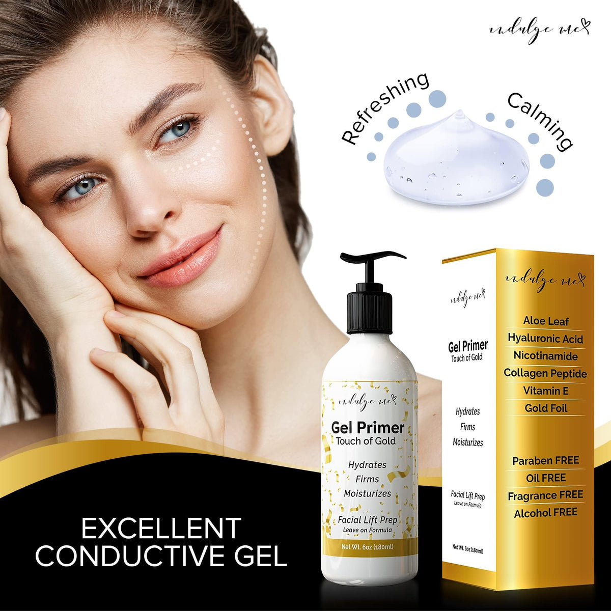 IndulgeMe Conductive Gel in a bathroom setting