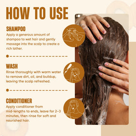 INFINA ESSENTIALS Batana Oil Shampoo and Conditioner Set with natural ingredients