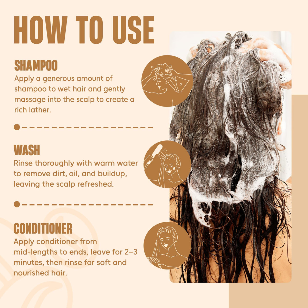 INFINA ESSENTIALS Biotin Caffeine Shampoo and Conditioner on bathroom shelf