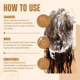 INFINA ESSENTIALS Biotin Caffeine Shampoo and Conditioner on bathroom shelf