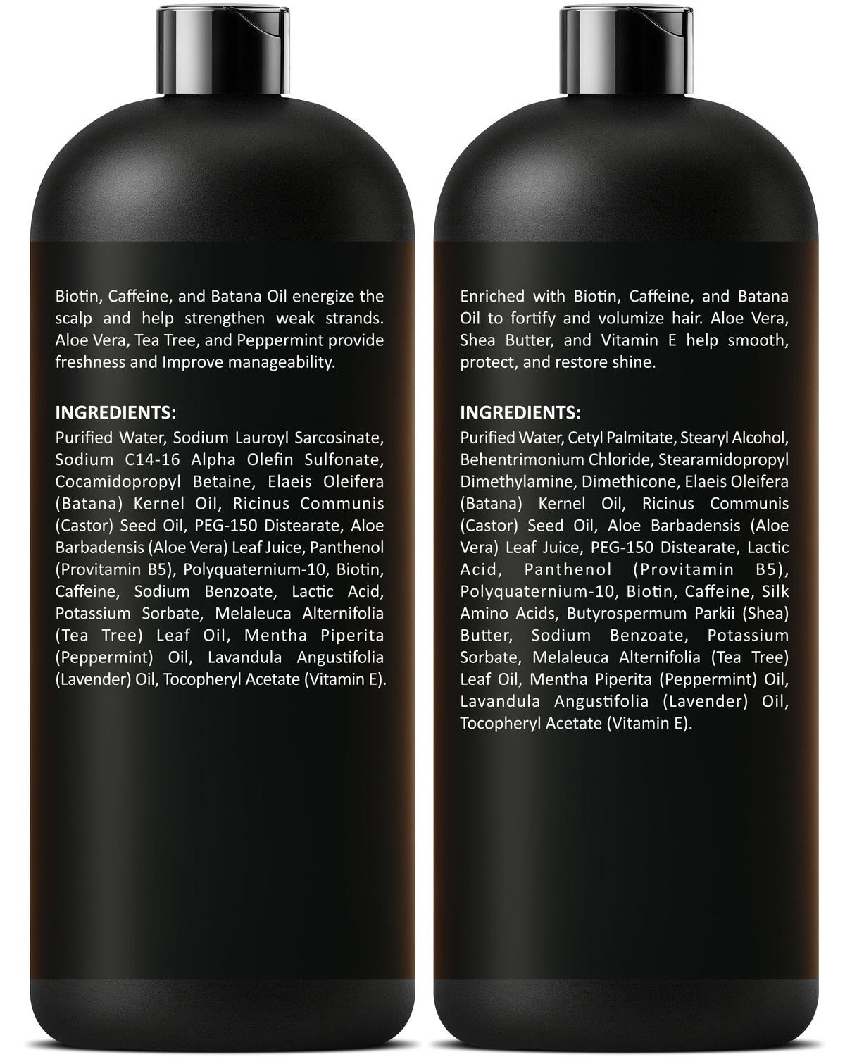 INFINA ESSENTIALS Biotin Caffeine Shampoo and Conditioner packaging