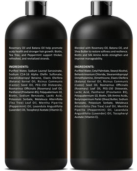 INFINA ESSENTIALS Rosemary Shampoo and Conditioner Set packaging