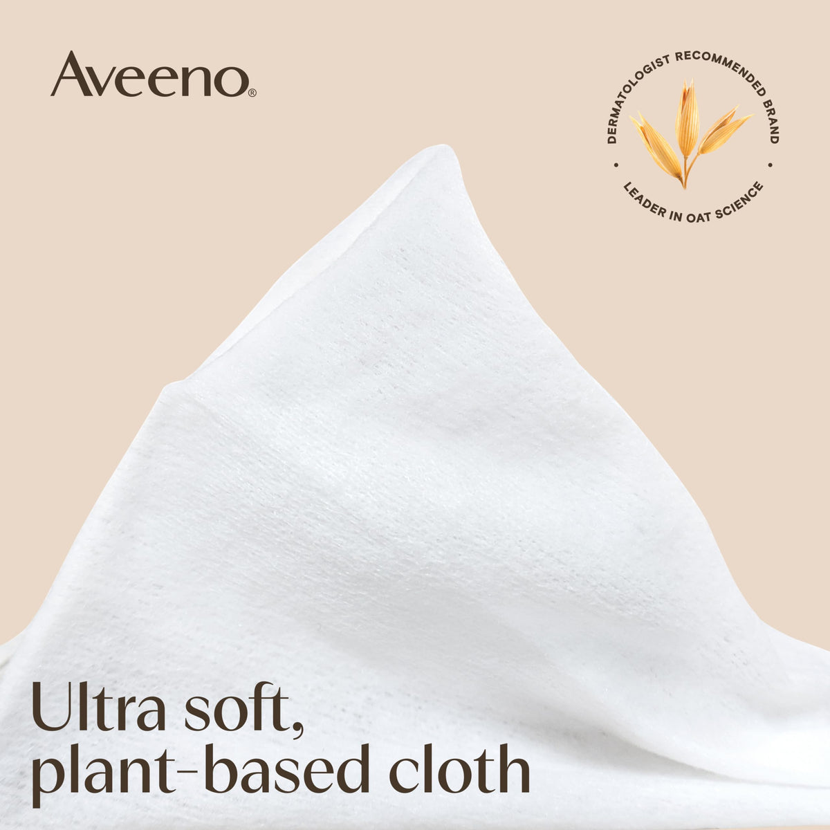 Ingredients list for Aveeno Calm + Restore Unscented Makeup Remover Wipes