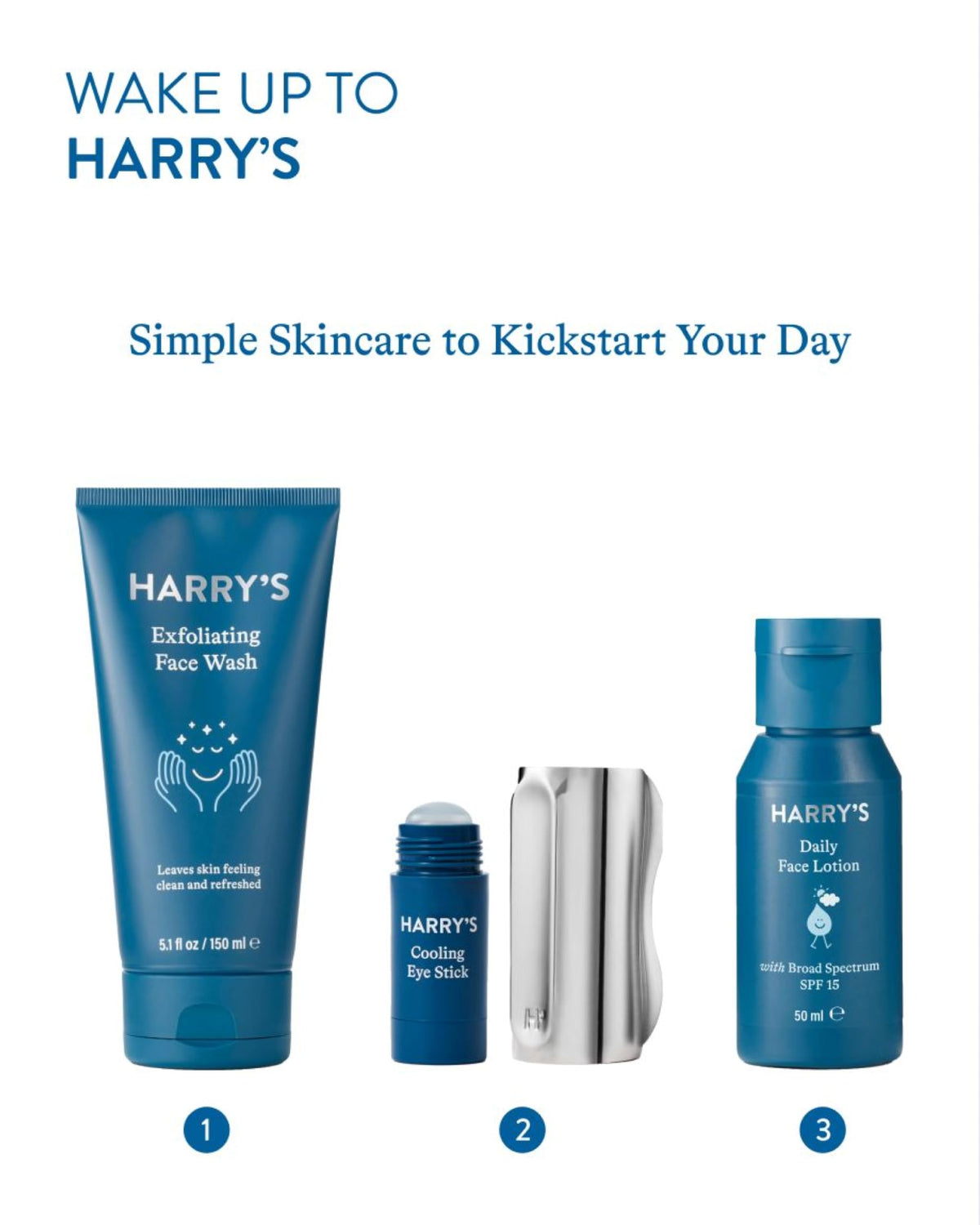 Ingredients list for Harry's Cooling Eye Kit
