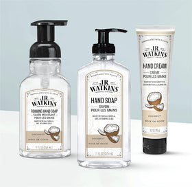 Ingredients list for J.R. Watkins Coconut Hand Soap