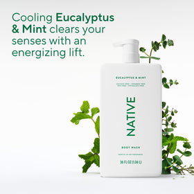 Ingredients list for Native Body Wash Eucalyptus & Mint