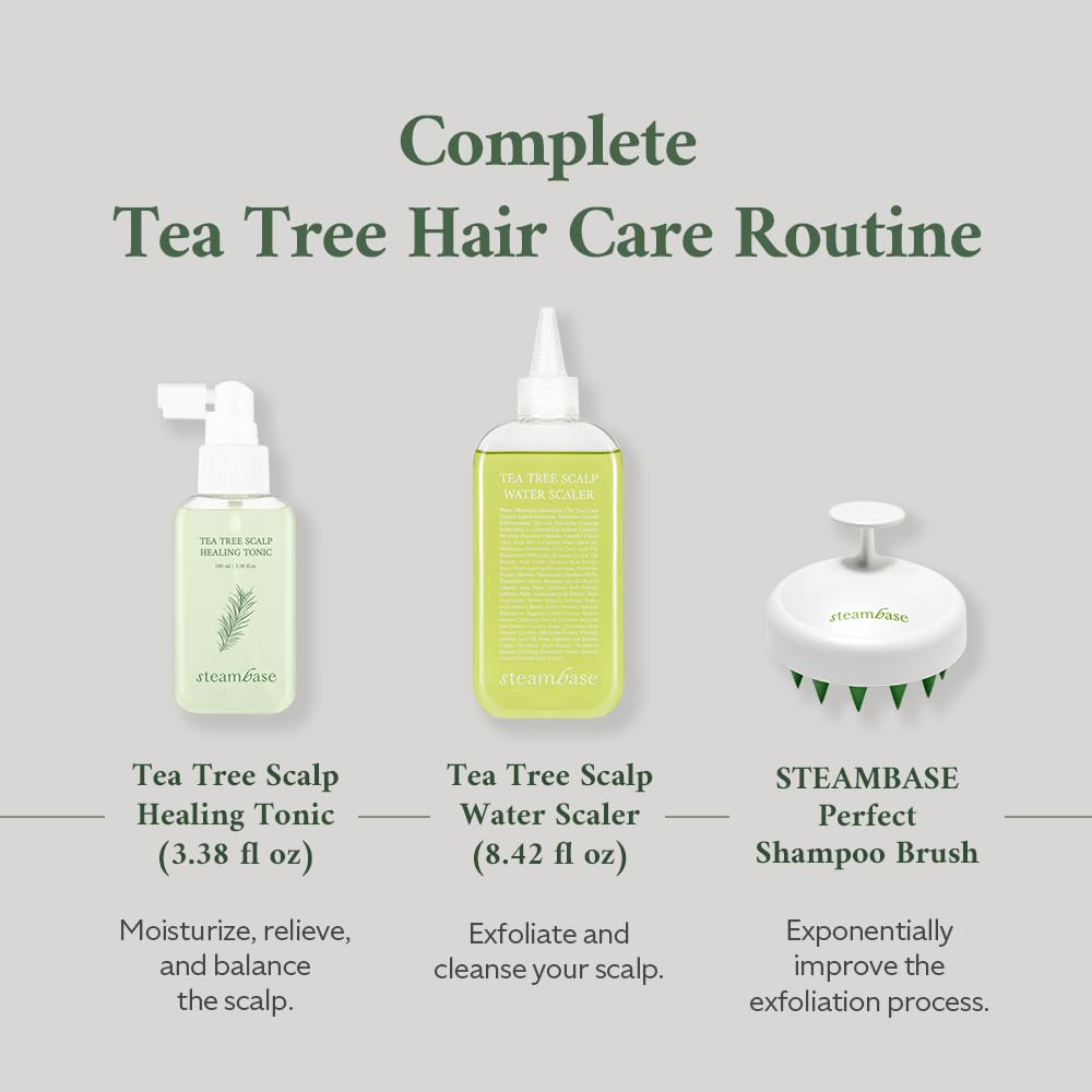Ingredients list for STEAMBASE Tea Tree Scalp Healing Tonic