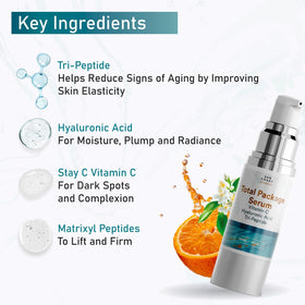 Ingredients list for SUN COAST SCIENCES Total Package Serum