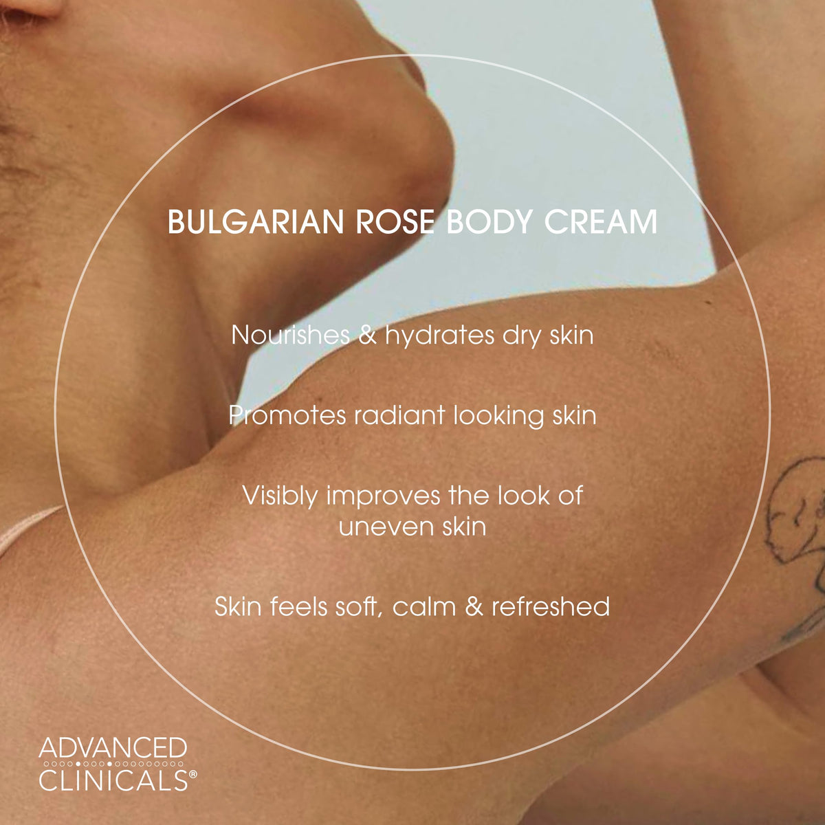 Ingredients list of Advanced Clinicals Bulgarian Rose Lotion