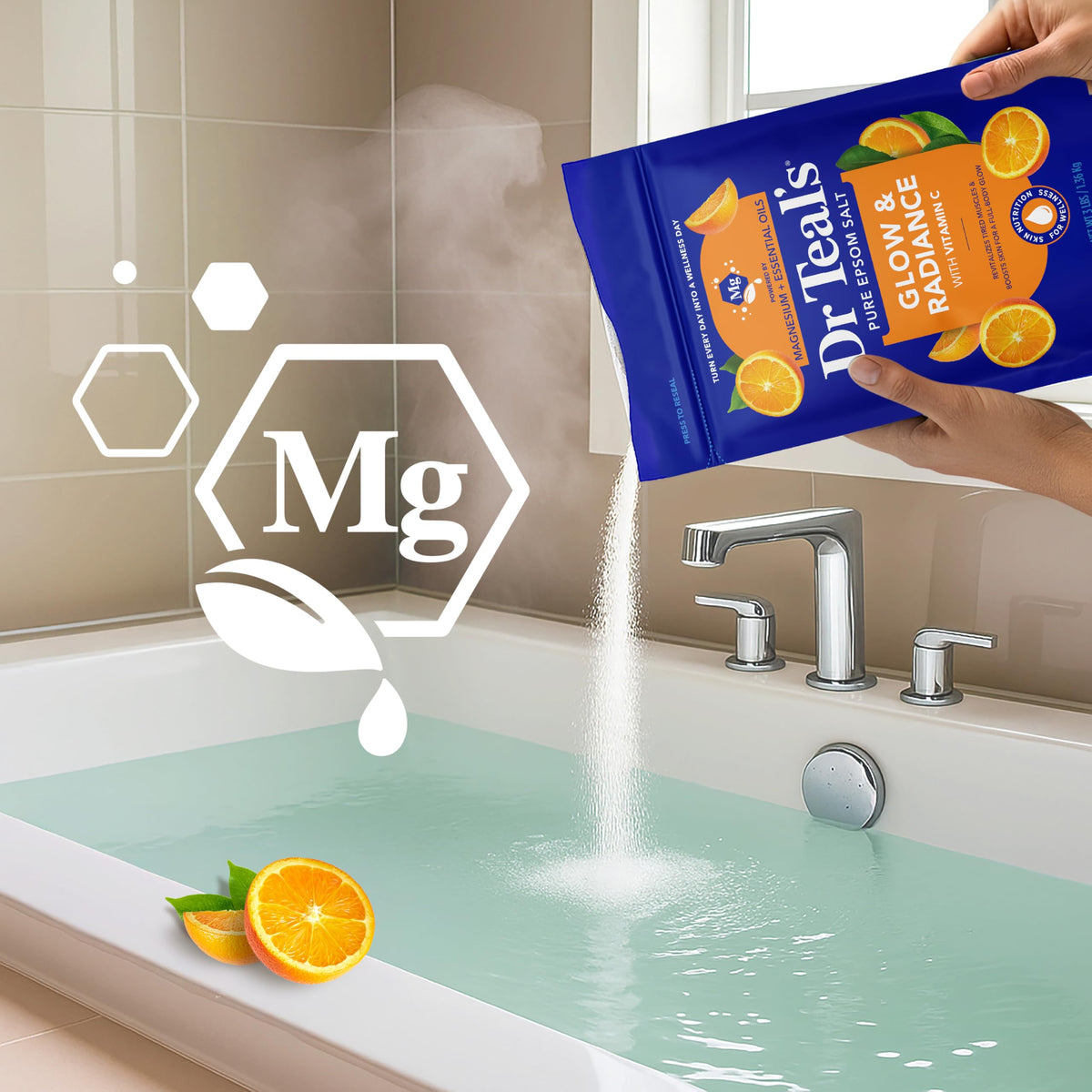 Ingredients list of Dr Teal's Epsom Salt Soak