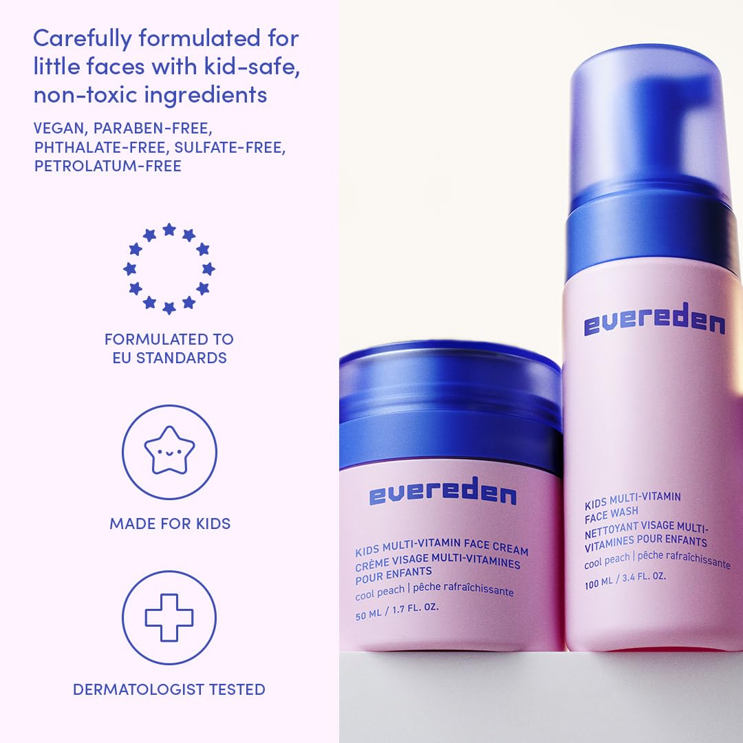 Ingredients list of Evereden Kids Face Wash