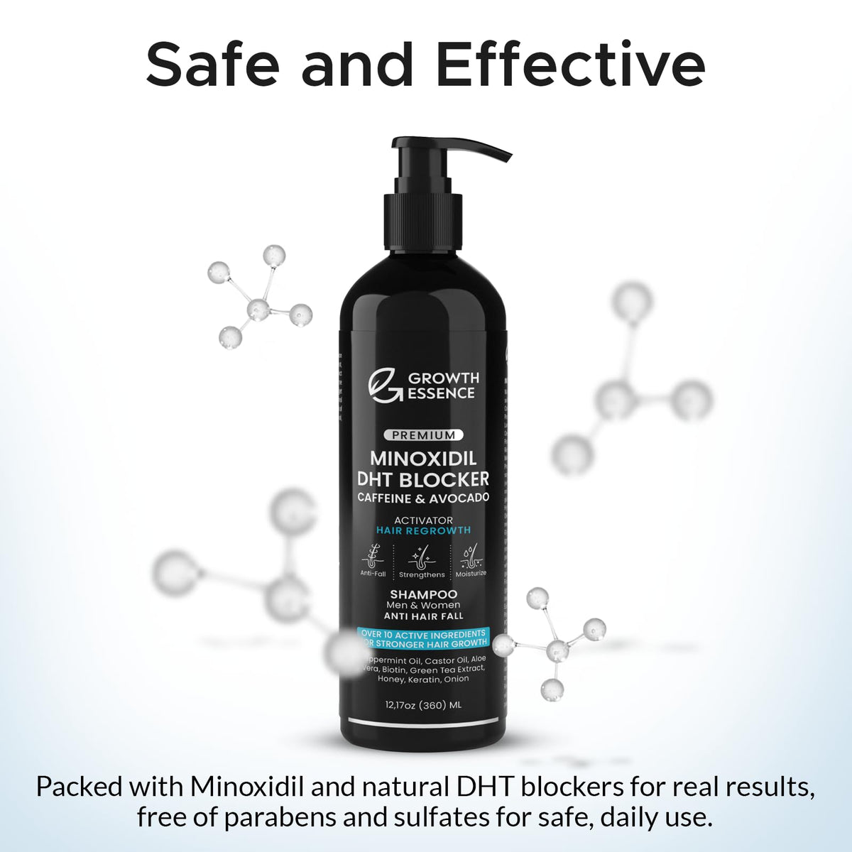 Ingredients list of Growth Essence Minoxidil & Biotin Shampoo