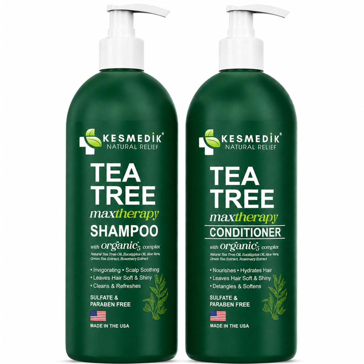 Ingredients list of KESMEDIK Tea Tree Shampoo and Conditioner