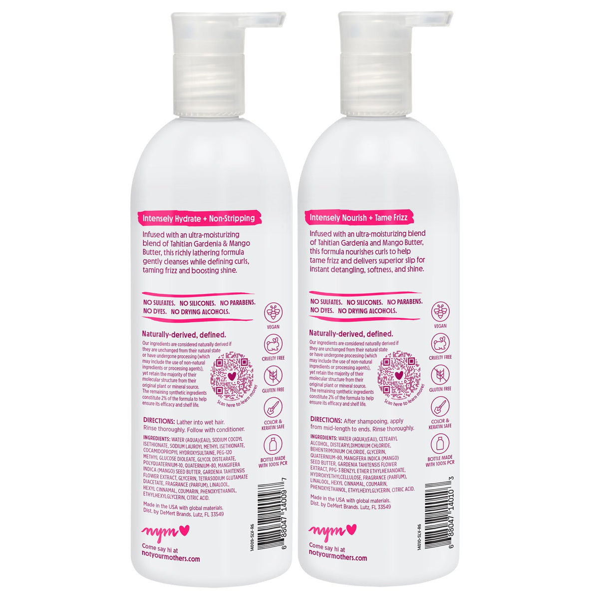 Ingredients list of Not Your Mother's Curl Defining Shampoo and Conditioner