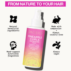 Ingredients list of Pacifica Pineapple Curls Refresher Mist