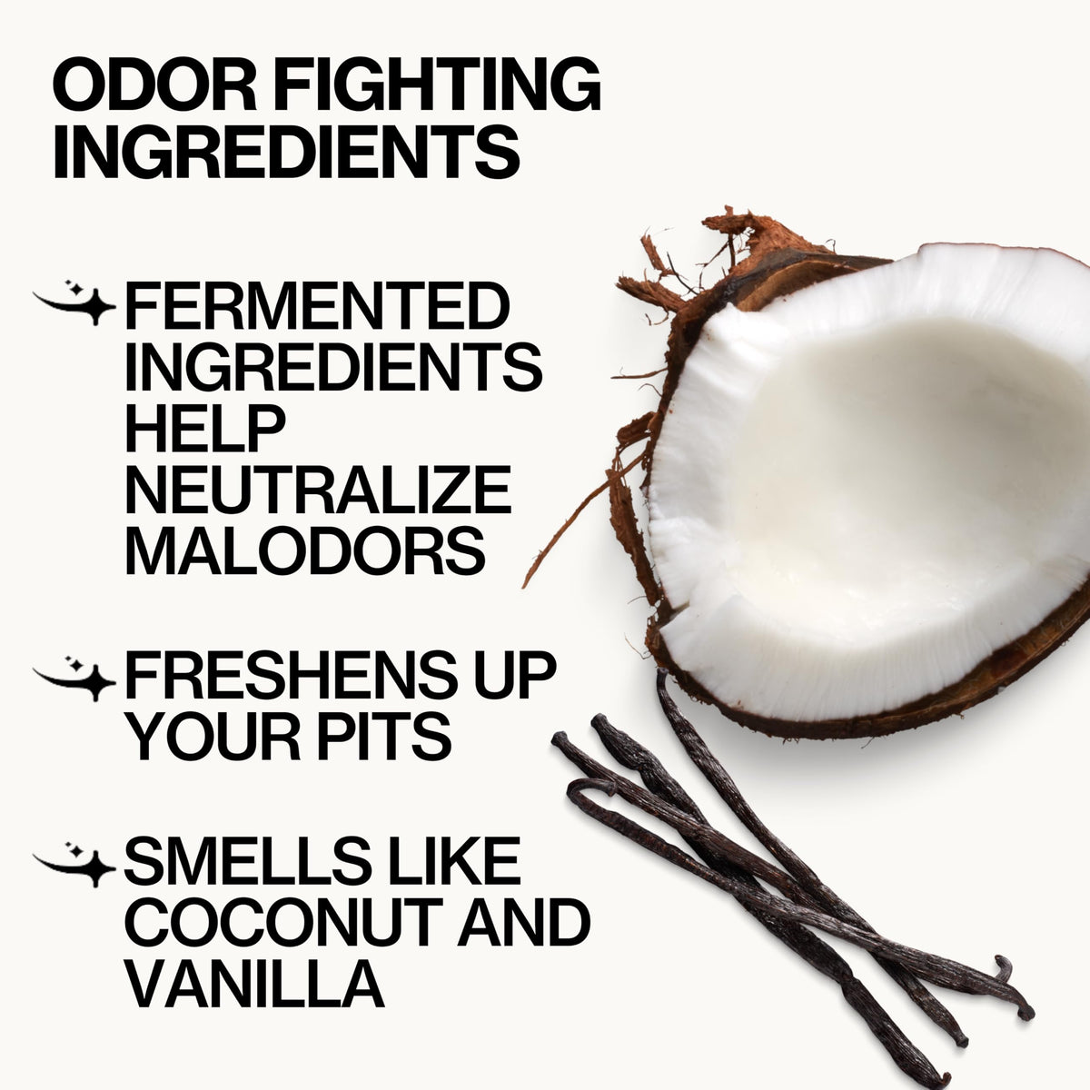 Ingredients list on Pacifica Coconut Milk Deodorant Wipes