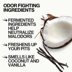 Ingredients list on Pacifica Coconut Milk Deodorant Wipes
